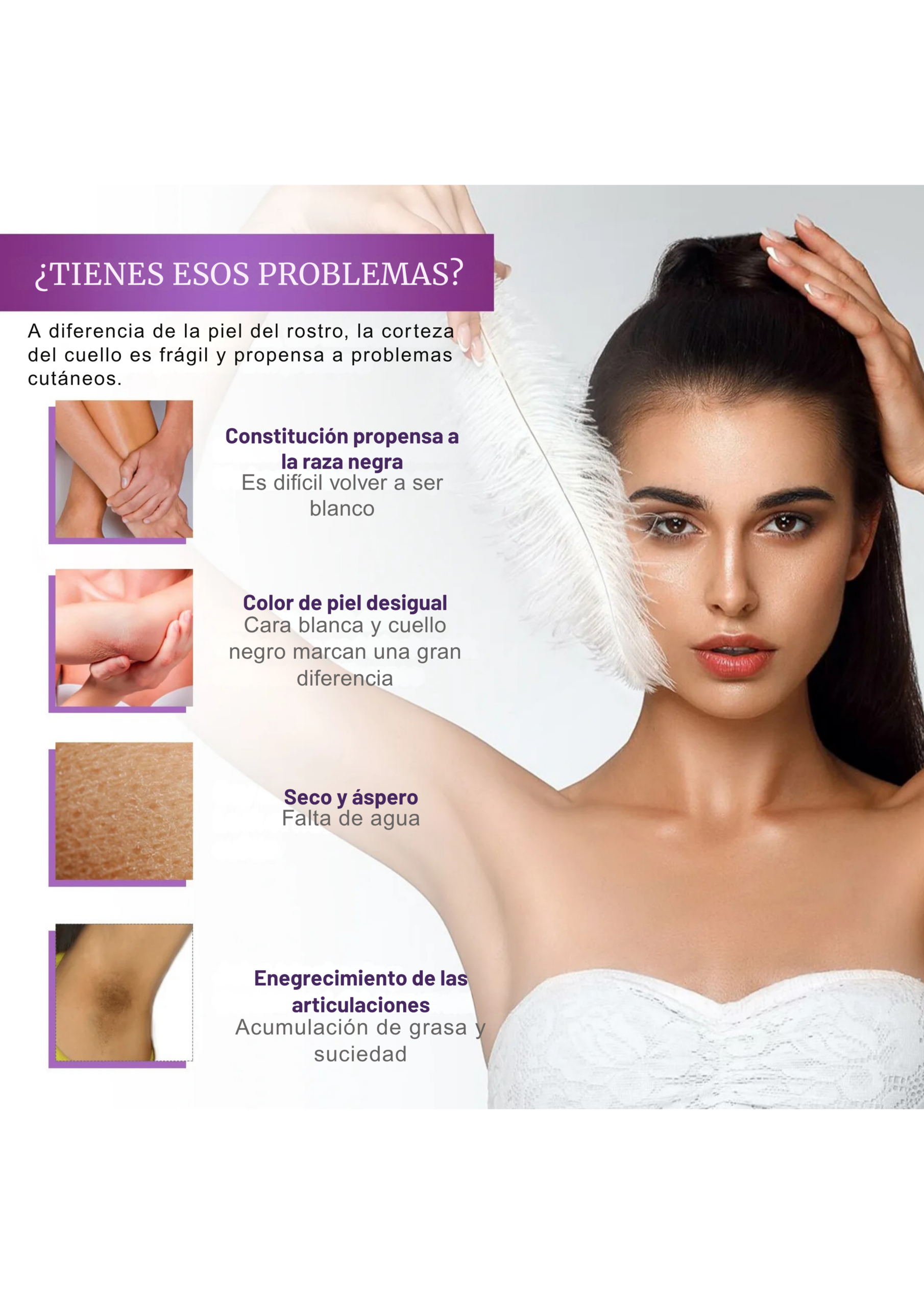 Crema aclarador corporal
